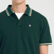 【JOHN HENRY】配色條紋領POLO衫-綠色