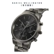 【Daniel Wellington】DW 手錶 Iconic Chronograph 42ｍｍ太空灰三眼精鋼錶灰錶盤(DW00100643)