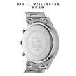 【Daniel Wellington】DW 手錶 Iconic Chronograph 42ｍｍ曜夜黑三眼精鋼錶-銀框(DW00100645)