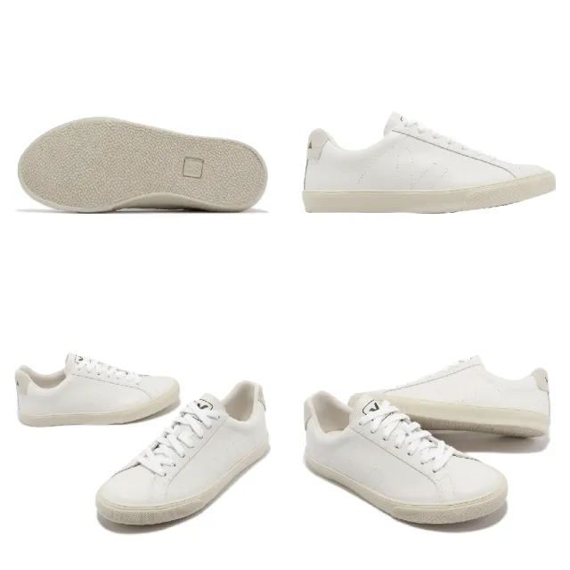 【VEJA】休閒鞋 Esplar Leather 女鞋 米白 奶油底 小白鞋 經典 基本款(EA0200001A)