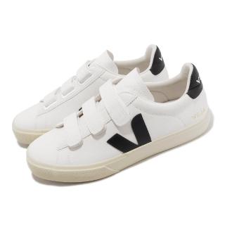 【VEJA】休閒鞋 Recife Logo Chromefree Leather 男鞋 白 黑 魔鬼氈 小白鞋(RC0502790B)