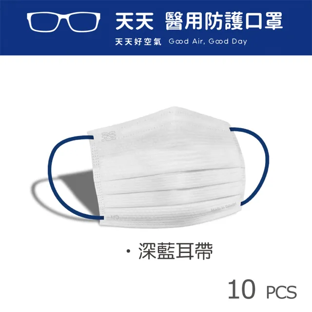 【天天】成人平面醫用口罩 眼鏡防霧型(20入/盒)
