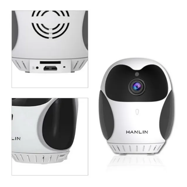 【HANLIN】HANLIN-Minicam 搖頭360度 迷你廣角監視器(#360度 #智能ai #手機APP監看 #多人即時觀看)