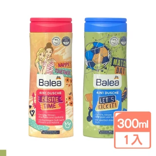 【BALEA】兒童4合1洗護髮沐浴潔面 300ml(完美時光/足球男孩)