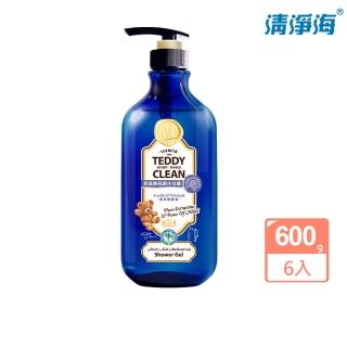 【清淨海】Teddy Clean系列 胺基酸抗菌沐浴露-600g 6入(香草廣藿香/麝香柑橘木任選)