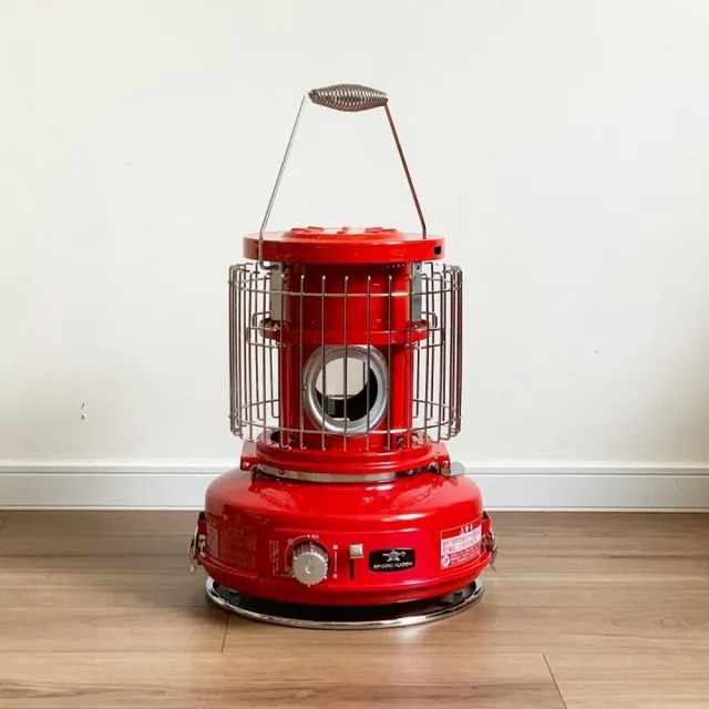 【日本千石阿拉丁】卡式瓦斯暖爐英倫紅+阿拉丁神燈音箱(SAG-BF02A+SAL-SP01I)