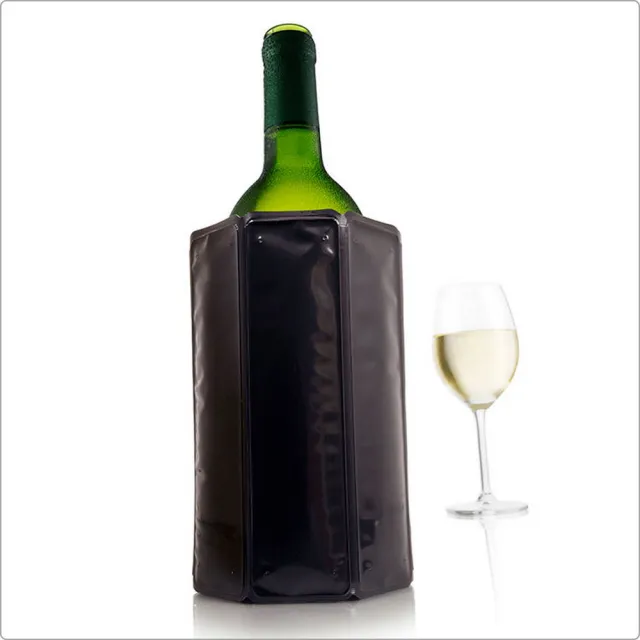 【VACU VIN】荷蘭 軟性保冷冰桶 黑1L / 冰酒桶 冰鎮桶 保冰桶