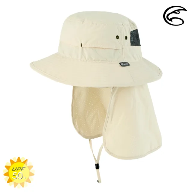 【ADISI】抗UV透氣快乾撥水收納護頸兩用盤帽 AH23018(UPF50+ 防紫外線 防曬帽 遮陽帽)