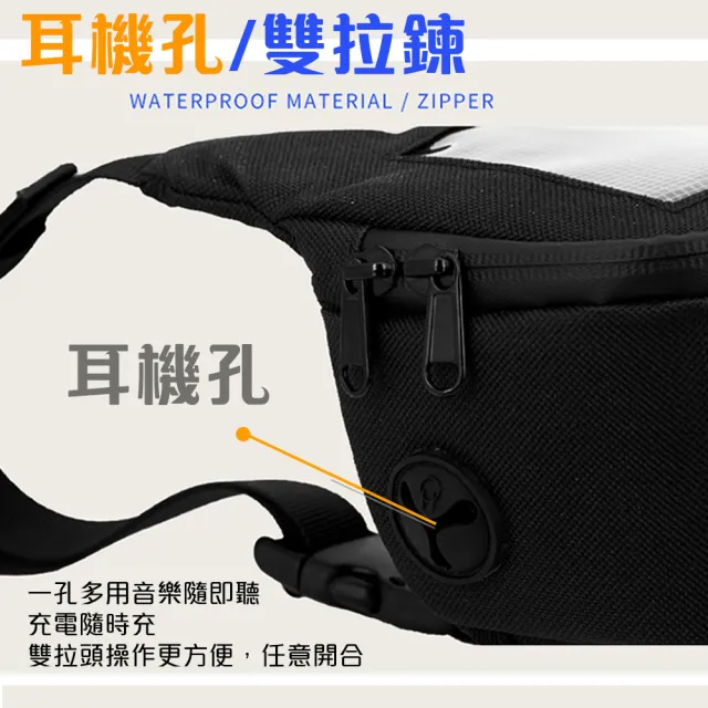 【QIDINA】2入 升級防雨水大容量手機觸屏機車收納頭包(機車包 手機支架 機車收納包 手機架機車)