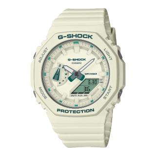 【CASIO 卡西歐】G-SHOCK摩登綠色調八角系列(GMA-S2100GA-7A)