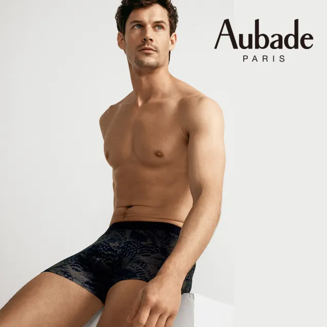 【Aubade】舒棉頂級莫代爾棉 彈性四角男褲 平口褲(羽毛-2315)