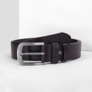 【米蘭精品】現貨+預購 100%真皮皮帶男牛皮腰帶商務皮帶手工皮帶休閒男襯衫牛仔西裝褲(簡約針扣2色74eh26)