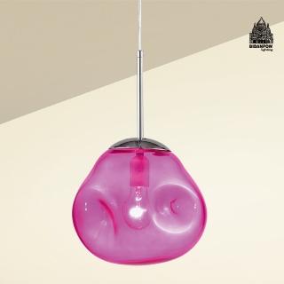 【必登堡】波玻星球吊燈 艷桃色 B561163(單吊燈/餐吊燈/兒童遊戲房/吧檯/中島/北歐風/馬卡龍)