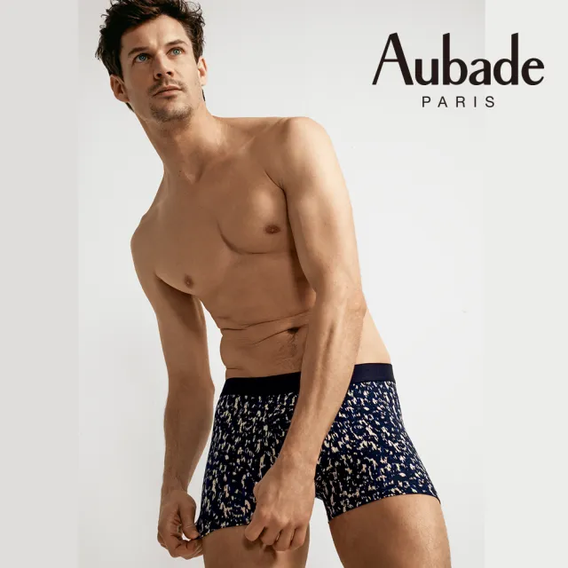 【Aubade】舒棉頂級莫代爾棉 彈性四角男褲 平口褲(Jungle-2313)