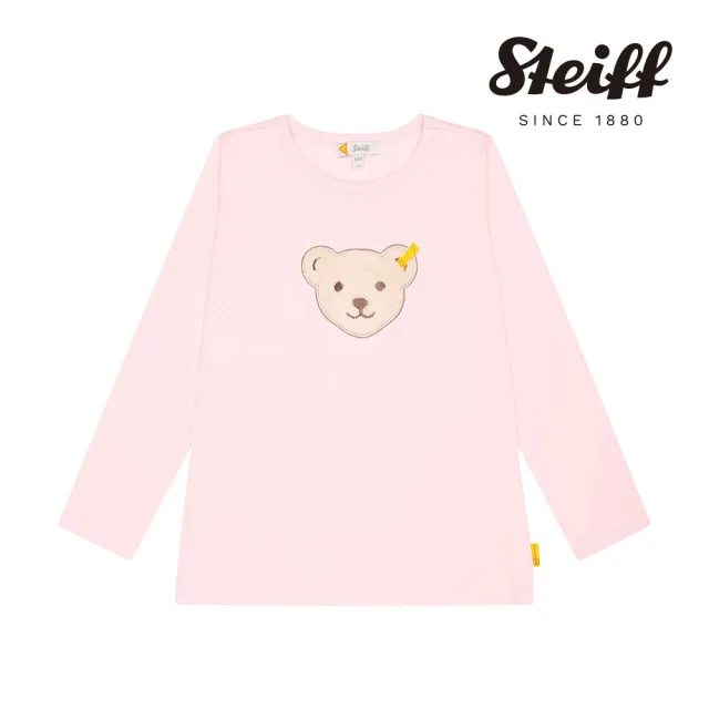 【STEIFF】熊頭童裝 經典熊頭長袖T(長袖上衣  啾啾款)