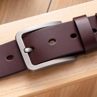 【米蘭精品】現貨+預購 100%真皮皮帶男牛皮腰帶商務皮帶手工皮帶休閒男襯衫牛仔西裝褲(植鞣簡約2色74eh33)