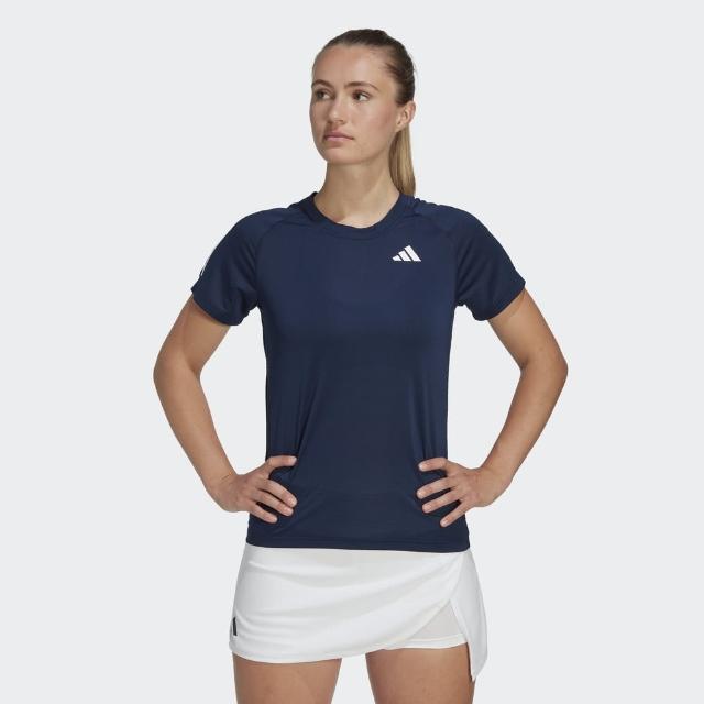 【adidas 愛迪達】TENNIS CLUB 短袖上衣 T恤 網球 女 HS1447