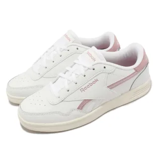 【REEBOK】休閒鞋 Royal Techque T 女鞋 白 粉紅 皮革 復古 麂皮 百搭 小白鞋(GZ6050)