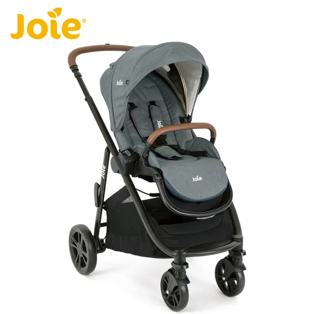 【JOIE】0-4歲雙向汽座透氣款+versatrax E 多功能三合一推車-藍色(附贈提籃轉接器+專用雨罩)