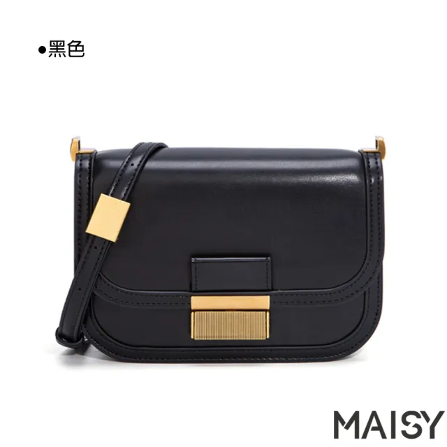 【MAISY】新款復古休閒單肩斜背小方包(現+預  棕色 / 黑色)