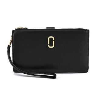 【MARC JACOBS 馬克賈伯】THE J MARC 多功能手掛式萬用長夾(黑)