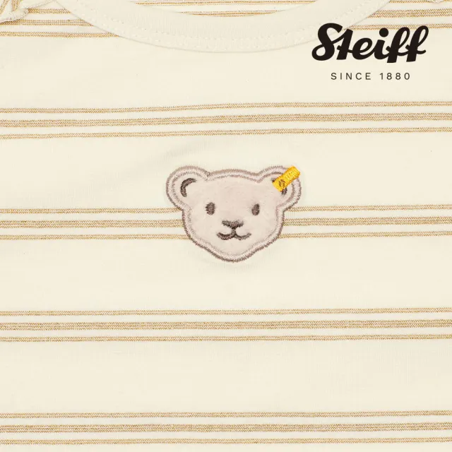 【STEIFF】熊頭童裝 條紋長袖T(長袖上衣)
