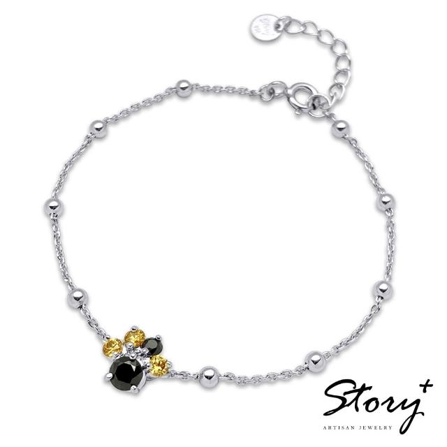 STORY ACCESSORY Pets系列-手工客製化精品-訂製肉球晶鑽手鍊