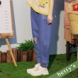 【betty’s 貝蒂思】休閒刺繡縮口長褲(深藍)
