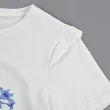 【ILEY 伊蕾】復古浪漫扶桑花拼接鏤空刺繡棉質上衣(白色；M-XL；1232081220)