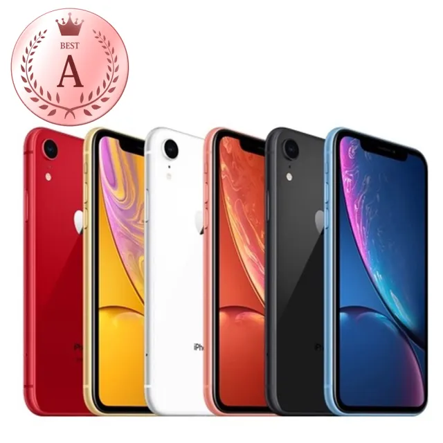 【Apple】A級福利品 iPhone XR 128G 6.1吋(原廠盒/電池85%/ 贈 傳輸線/厚膠玻璃貼/軍規空壓殼)