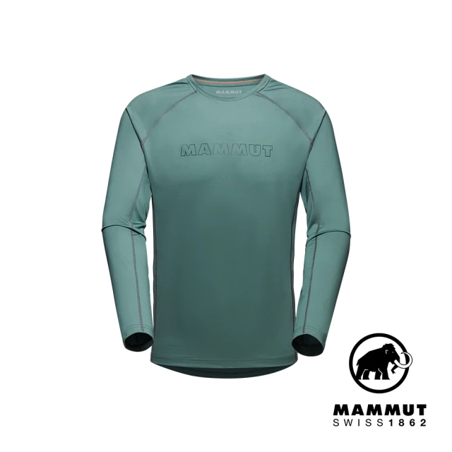 Mammut 長毛象 Selun FL Longsleeve Men Logo 機能LOGO長袖T恤 深玉石綠 男款 #1016-01440