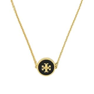 【TORY BURCH】KIRA金字雙T琺瑯手鍊(黑)