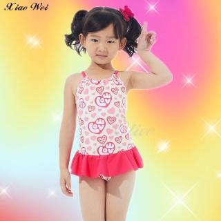 【Apple 蘋果牌】女童連身裙泳裝(NO.1106028)