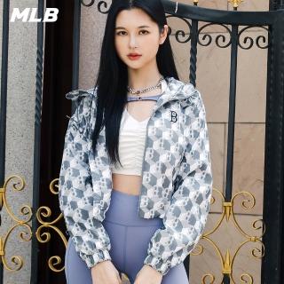 【MLB】女版防風外套 MONOGRAM系列 波士頓紅襪隊(3FWJM0431-43GRS)