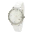 【NATURALLY JOJO】晶鑽時尚陶瓷錶帶-JO96968-80F(白色/34mm)