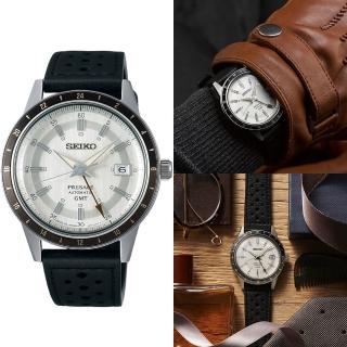 【SEIKO 精工】Presage GMT機械錶 指標錶 手錶 送禮(4R34-00B0Z/SSK011J1)