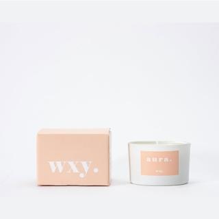 【英國 wxy.】經典mini蠟燭- aura. 雲杉 & 琥珀絨(95g/專櫃公司貨)