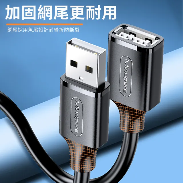 【CS22】USB數據連接加長線3米(數據線加長線)