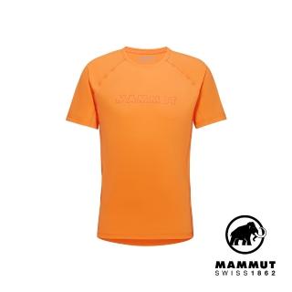 【Mammut 長毛象官方直營】Selun FL Logo T-Shirt 機能LOGO短袖T恤 柑桔橘 男款 #1017-05050