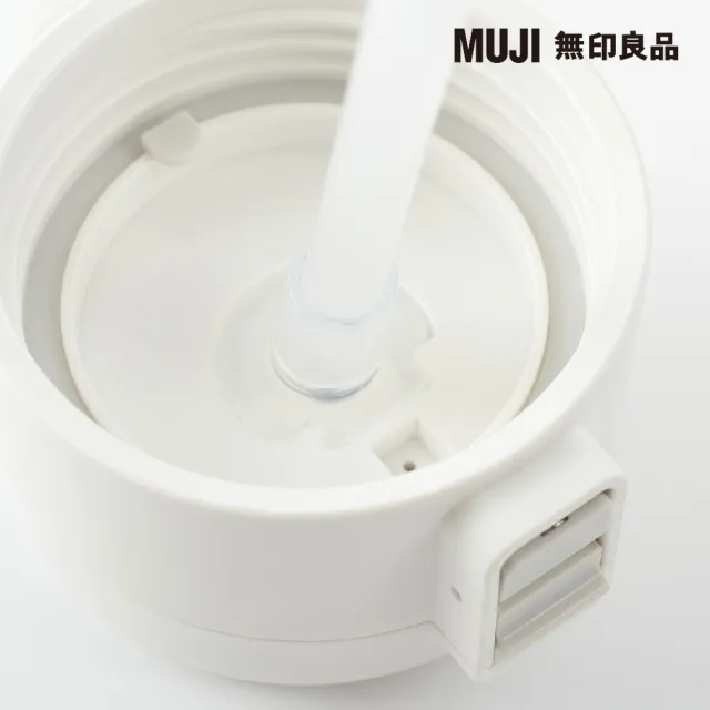 【MUJI 無印良品】攜帶式透明水壺/附吸管/350ml