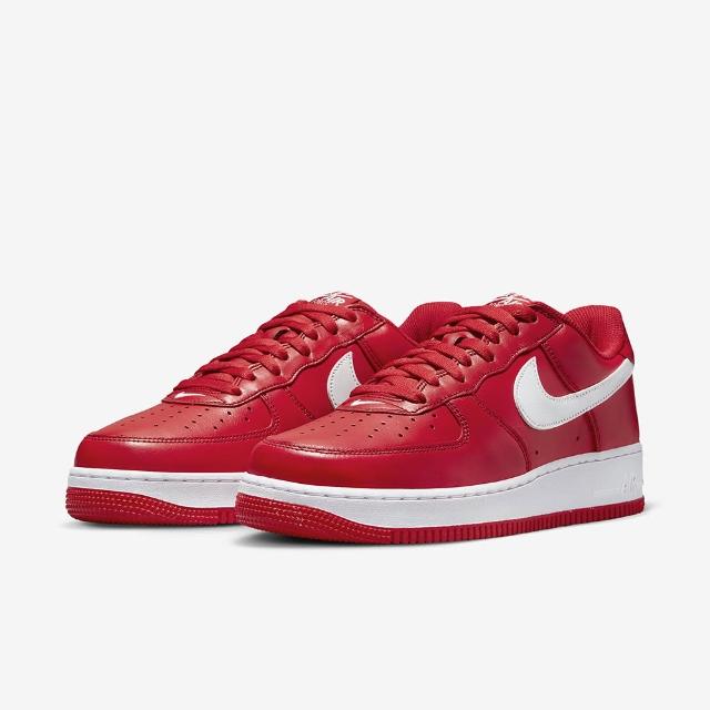 【NIKE 耐吉】AIR FORCE 1 LOW RETRO QS 紅色 男鞋(FD7039-600)