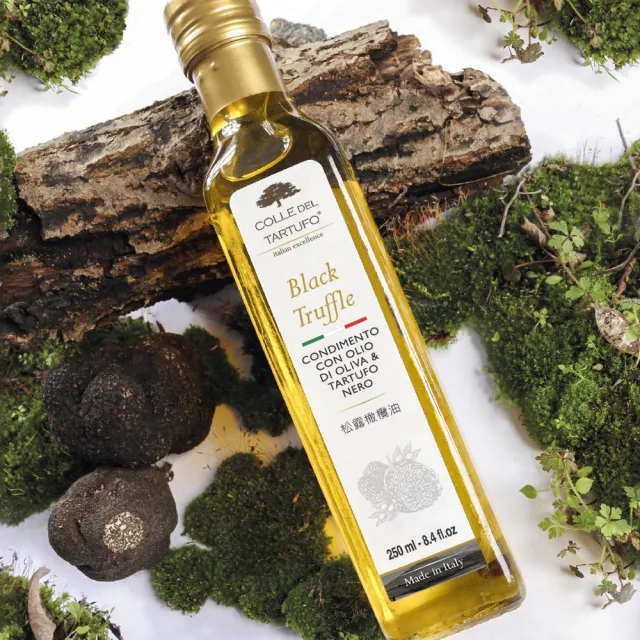 【Colle del Tartufo 柯爾德】黑松露菇菇醬180g*2+松露橄欖油250ml(義大利私廚配方讓你一秒變大廚)