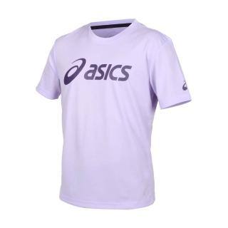 【asics 亞瑟士】男女短袖T恤-臺灣製 吸濕排汗 慢跑 運動 上衣 亞瑟士 馬卡龍紫(2033B666-500)