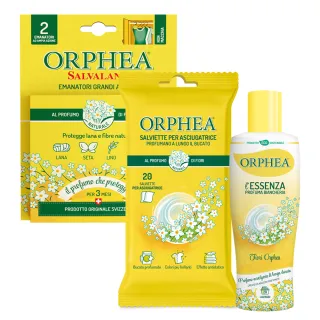 【ORPHEA 歐菲雅】免日曬衣物持香組 經典花香/薰衣草(烘衣片 衣物香氛 掛耳式驅蟲吊片)