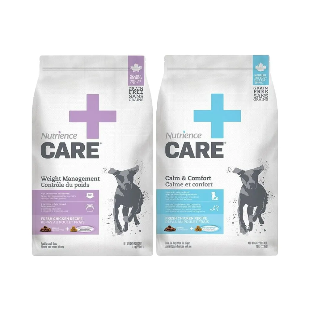 【Nutrience 紐崔斯】CARE＋頂級無穀處方犬糧 2.27kg/5lbs（情緒安穩/體重控制）(狗糧、狗飼料)