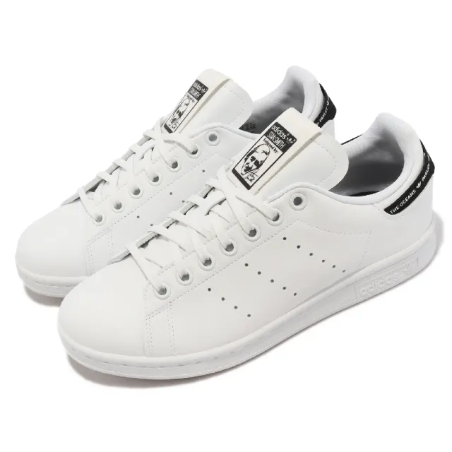 adidas 愛迪達】休閒鞋Stan Smith J 中大童鞋白黑皮革Parley 百搭款小