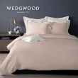 【WEDGWOOD】60支100%天絲素色兩用被枕套床包四件組-柔膚粉(加大)