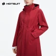 【HOTSUIT】女裝中長款梭織外套-里約紅-619610075-DR