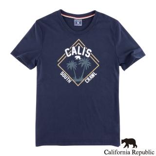 【California Republic】仲夏棕梠印花CALIS圓領棉 男TEE