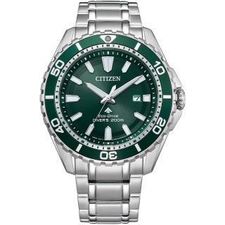 【CITIZEN 星辰 官方授權】PROMASTER 光動能200米潛水錶-44.5mm 禮物(BN0199-53X)